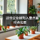 这些企业被列入重点监控点名单