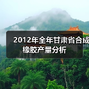 2012年全年甘肃省合成橡胶产量分析（图1）