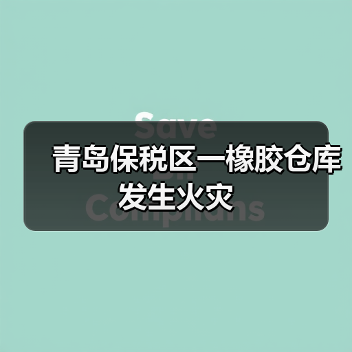 青岛保税区一橡胶仓库发生火灾（图2）
