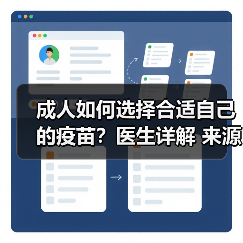 成人如何选择合适自己的疫苗？医生详解 来源：互联网 2025-08-22（图1）