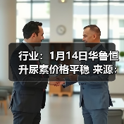 行业：1月14日华鲁恒升尿素价格平稳 来源：互联网 2026-01-18